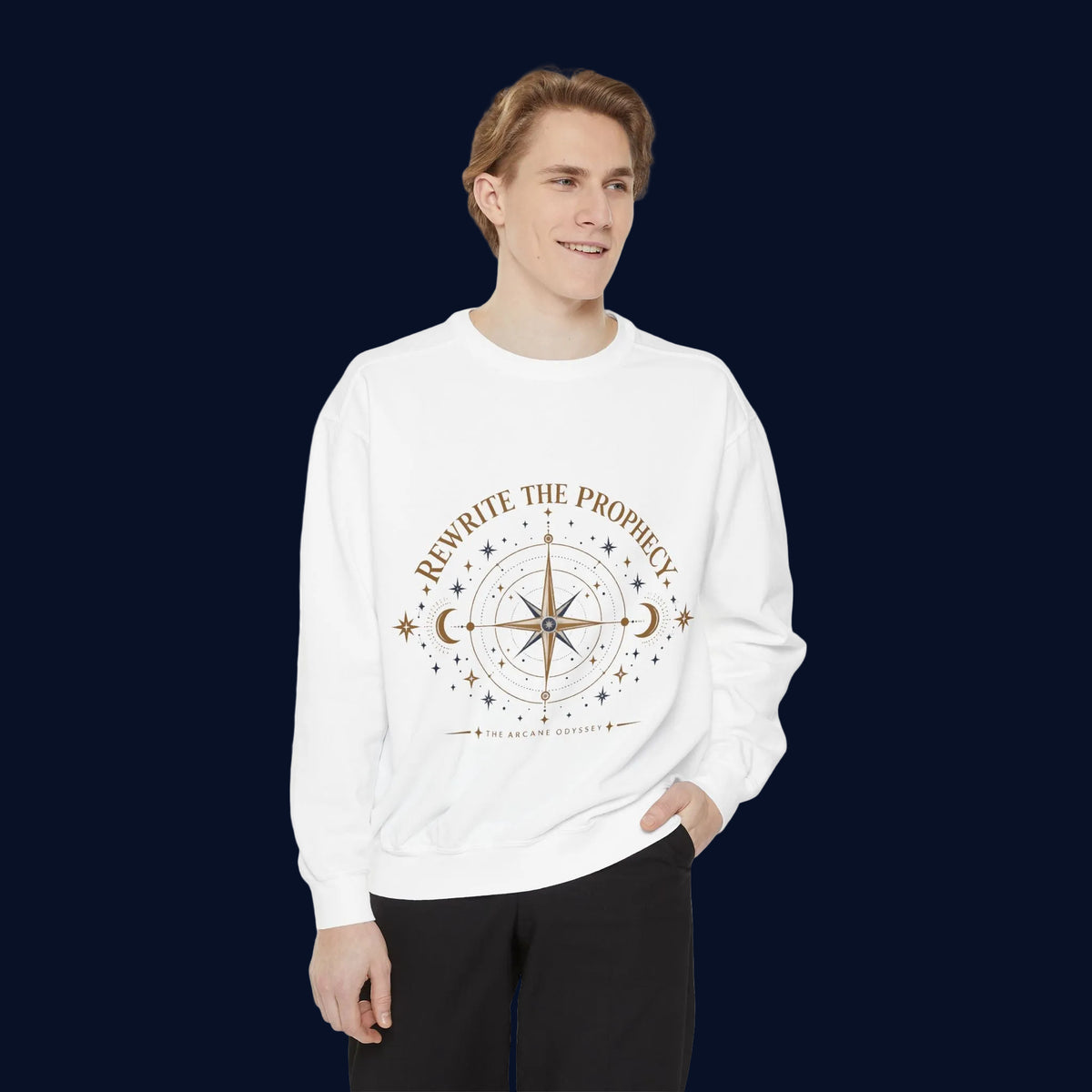 Rewrite The Prophecy Book Graphic Sweatshirt
